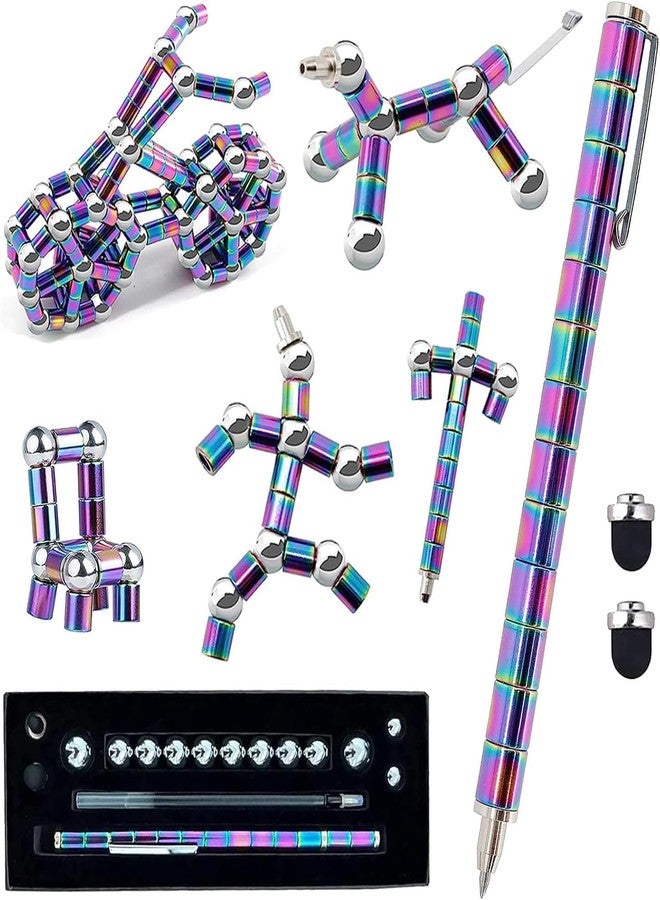 Illuminati store Magnetic Fidget Pen, Stress Relief Decompression Toy for Adults, Multicolour - Image 5